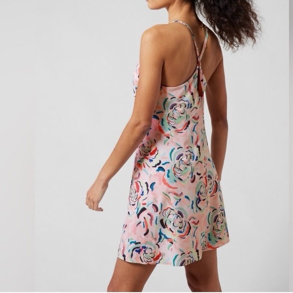 NWT | Athleta Infinity Printed Dress, Elegance Floral Orchid - Picture 2 of 11